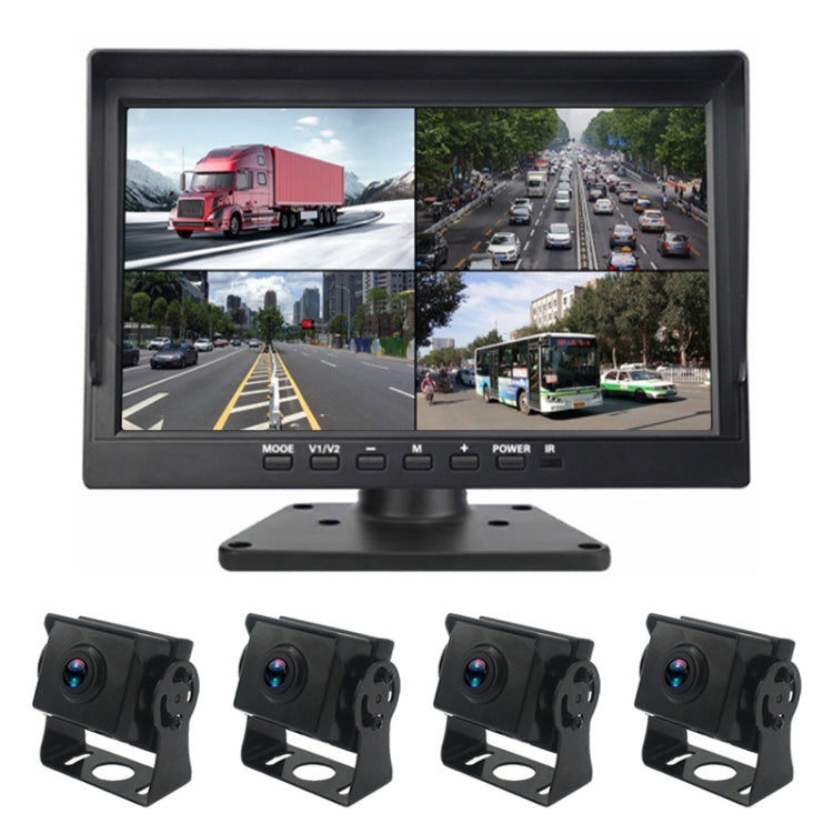 PZ612-4AHD IP67 120 Degree Car AHD 1080P 2 Megapixels 10 inch 4-Way Rearview Mirror Monitor, Night Vision Full Color, with Video Function, PZ612-4AHD PZ612-4AHD IP67 120 Degree Car AHD 1080P 2 Megapixels 10 inch 4-Way Rearview Mirror Monitor, Night Vision Full Color, with Video Function, PZ612-4AHD